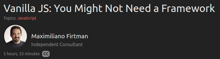 Vanilla JS: You Might Not Need a Framework