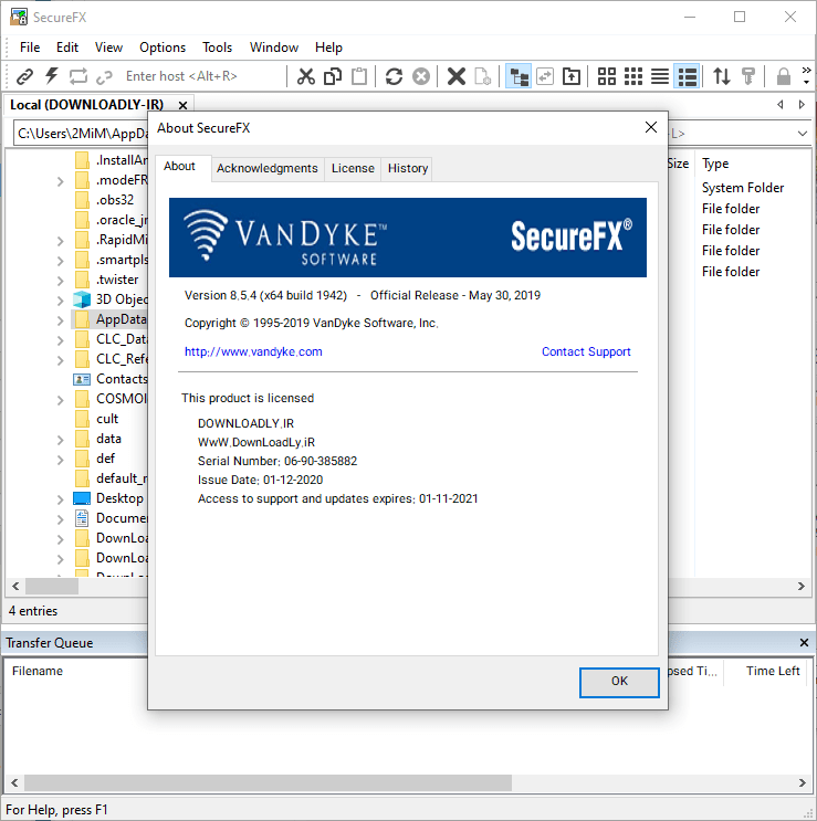 SecureFX screenshot