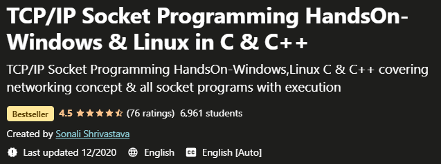 TCP-IP Socket Programming Hands-On-Windows & Linux in C & C++