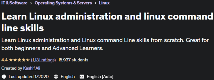 Learn Linux administration and Linux command line skills