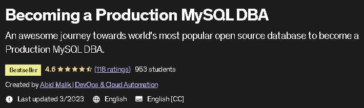 Becoming a Production MySQL DBA