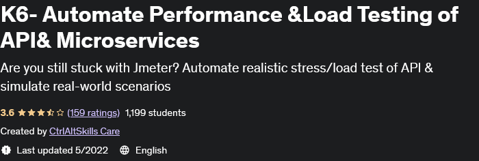 K6- Automate Performance & Load Testing of API & Microservices