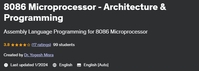 8086 Microprocessor - Architecture & Programming