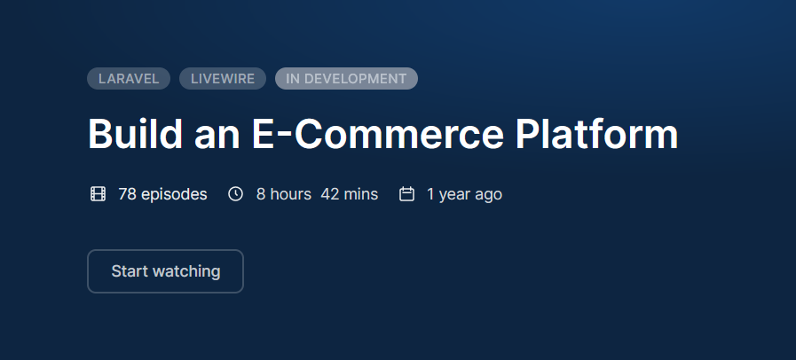 Build an E-Commerce Platform