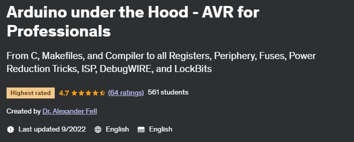 Arduino under the Hood - AVR for Professionals