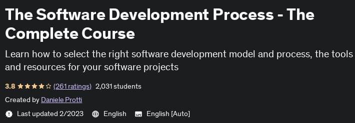 The Software Development Process - The Complete Course