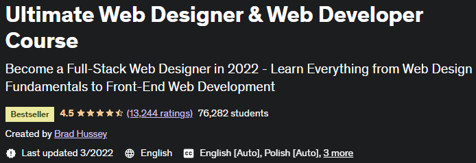 Ultimate Web Designer & Web Developer Course