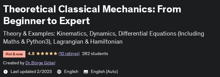 Theoretical Classical Mechanics: From Beginner to Expert