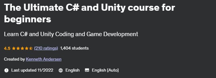 The Ultimate C_ and Unity course for beginners