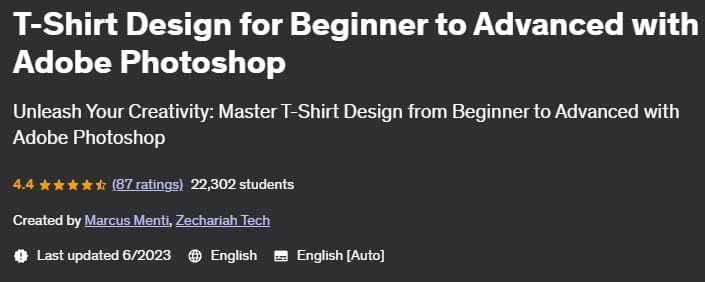 T-Shirt Design for Beginner to Advanced with Adobe Photoshop