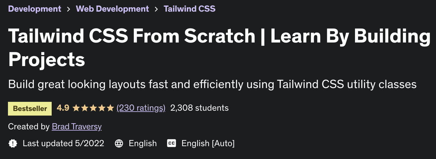 Tailwind CSS From Scratch |  Learn By Building Projects