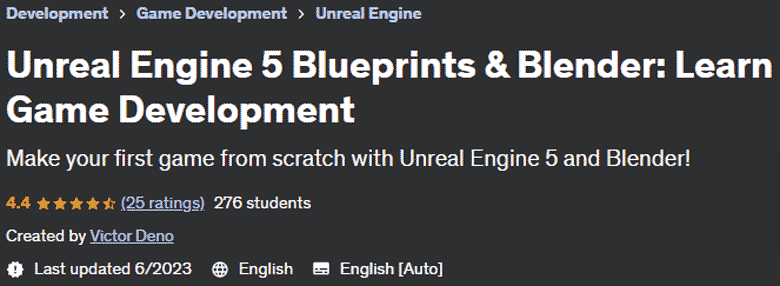 Unreal Engine 5 Blueprints & Blender: Learn Game Development