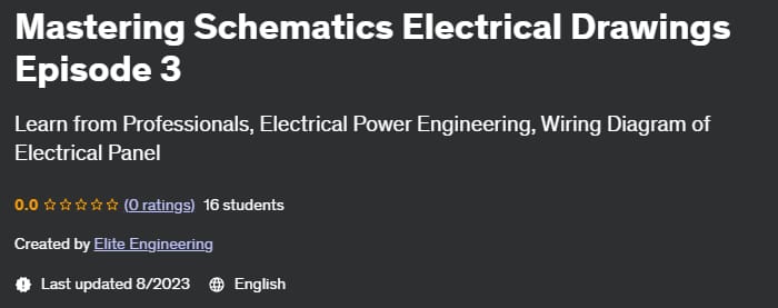 Mastering Schematics Electrical Drawings Episode 3