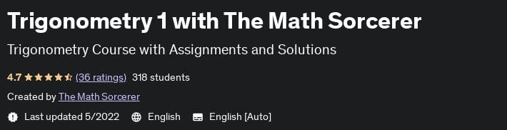 Trigonometry 1 with The Math Sorcerer