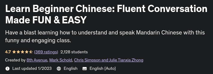 Learn Beginner Chinese: Fluent Conversation Made FUN & EASY