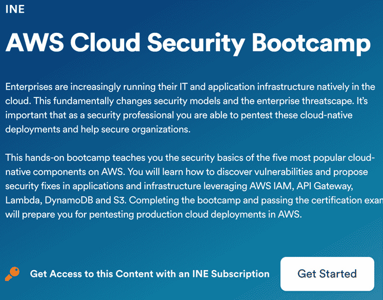 AWS Cloud Security Bootcamp