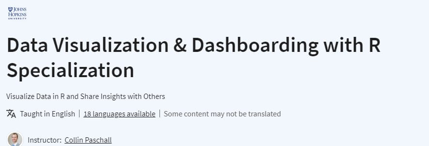 Data Visualization & Dashboarding with R Specialization