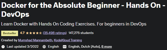 Docker for the Absolute Beginner - Hands On - DevOps