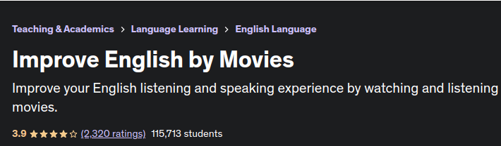 Improve English by Movies