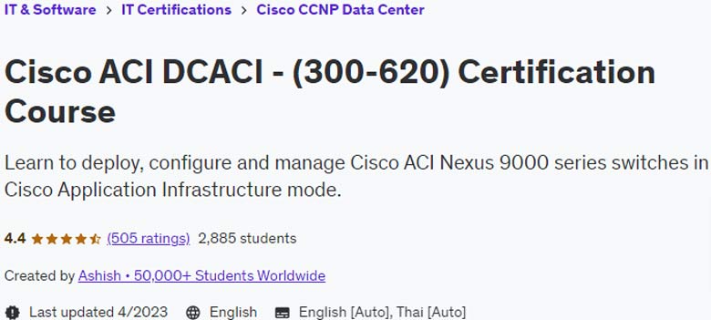 Cisco ACI DCACI - (300-620) Certification Course