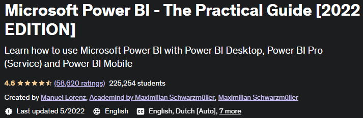 Microsoft Power BI - The Practical Guide (2022 EDITION)