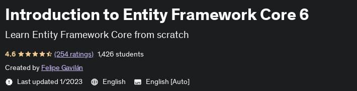 Introduction to Entity Framework Core 6