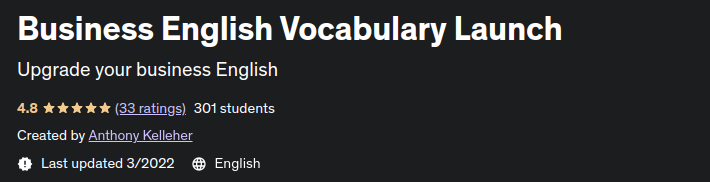 Business English Vocabulary Launch