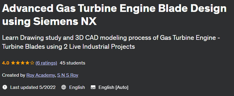 Advanced Gas Turbine Engine Blade Design using Siemens NX