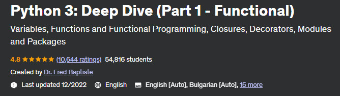 Python 3: Deep Dive (Part 1 - Functional)