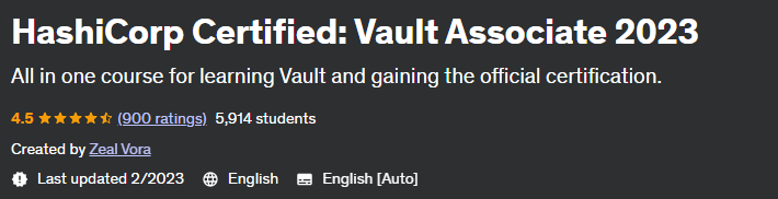 HashiCorp Certified_ Vault Associate 2023