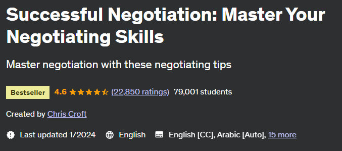 Successful Negotiation: Master Your Negotiating Skills