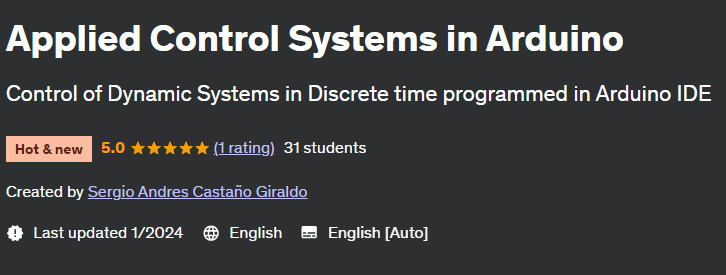 Applied Control Systems in Arduino