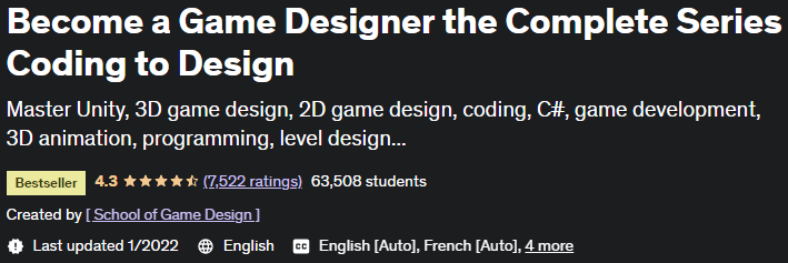 Become a Game Designer the Complete Series Coding to Design