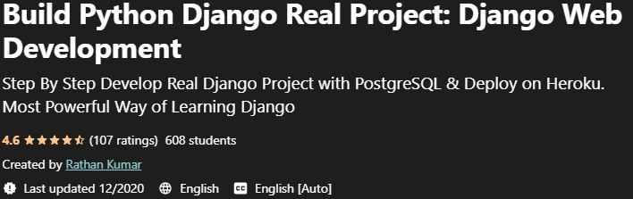 Build Python Django Real Project Django Web Development