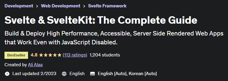 Svelte & SvelteKit The Complete Guide