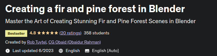 Creating a fir and pine forest in Blender