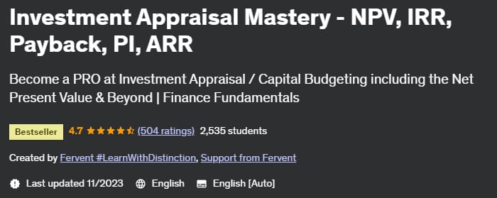 Investment Appraisal Mastery - NPV, IRR, Payback, PI, ARR