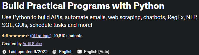 Build Practical Programs with Python