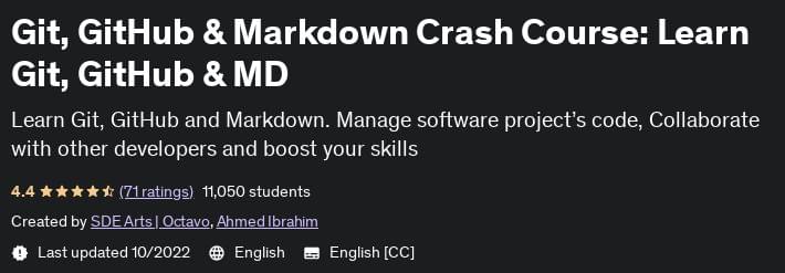 Git, GitHub & Markdown Crash Course: Learn Git, GitHub & MD