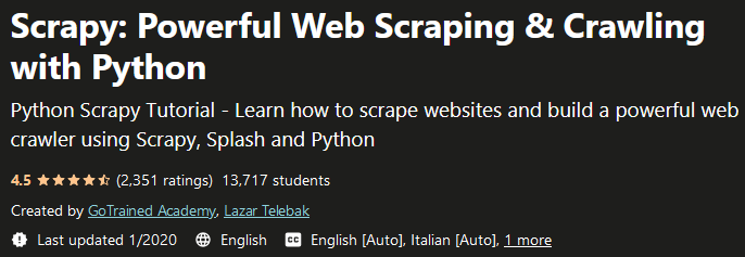 Scrapy: Powerful Web Scraping & Crawling with Python