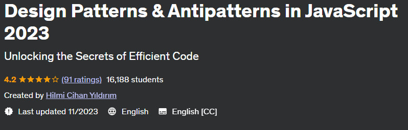 Design Patterns & Antipatterns in JavaScript 2023