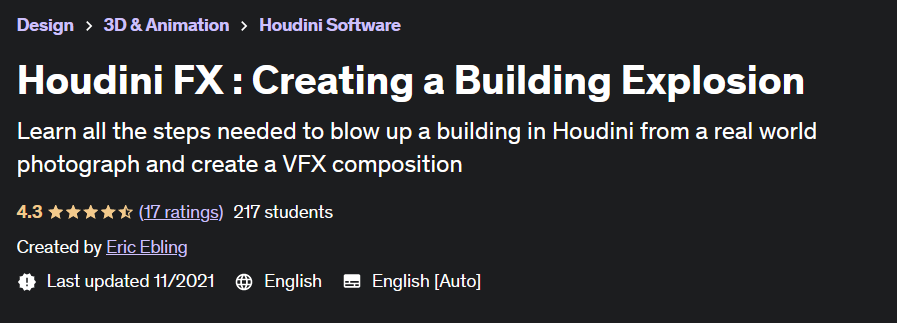 Houdini FX : Creating a Building Explosion