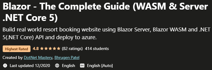 Blazor The Complete Guide WASM Server .NET Core 5