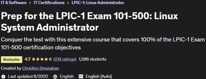 Prep for the LPIC-1 Exam 101-500: Linux System Administrator