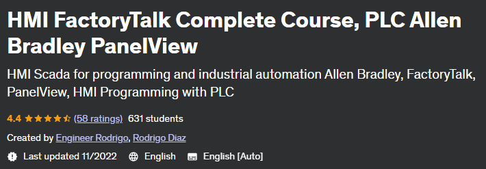 HMI FactoryTalk Complete Course, PLC Allen Bradley PanelView