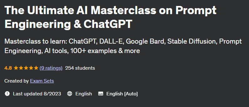 The Ultimate AI Masterclass on Prompt Engineering & ChatGPT