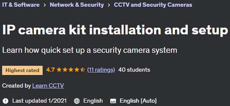 IP camera kit installation and setup