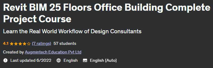 Revit BIM 25 Floors Office Building Complete Project Course
