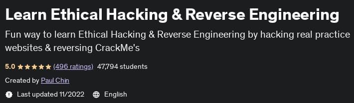 Learn Ethical Hacking & Reverse Engineering