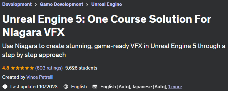 Unreal Engine 5: One Course Solution For Niagara VFX